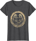 Women's Sea Otter Holding Paws Since Forever Design T-Shirt - Dark Heather Grey