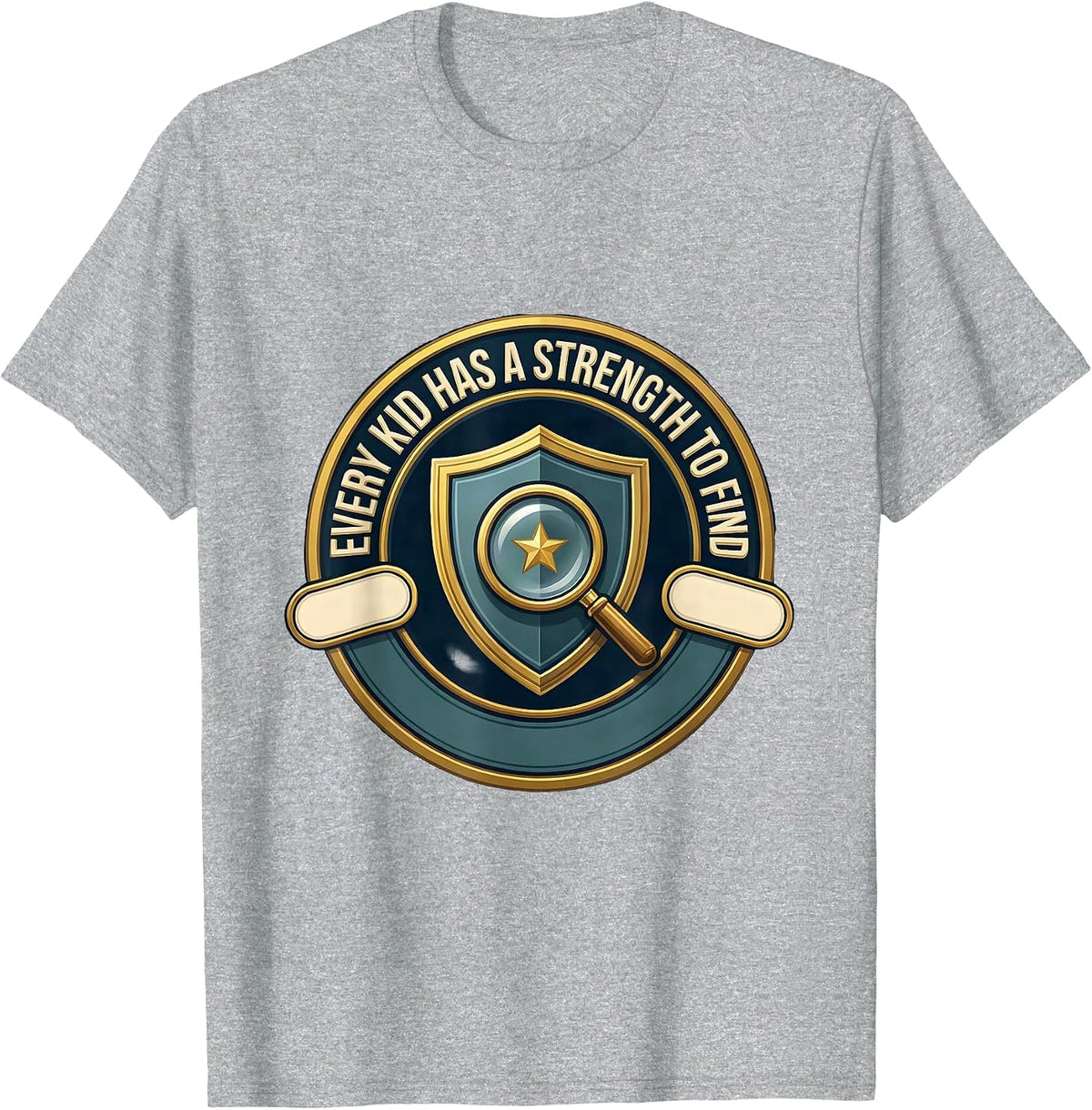 Men's Every Kid Has A Strength To Find Special Education Teacher T-Shirt - Heather Grey