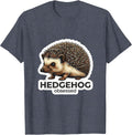 HEDGEHOG obsessed Minimalist Animal Badge Patch Icon Gift T-Shirt - Heather Blue