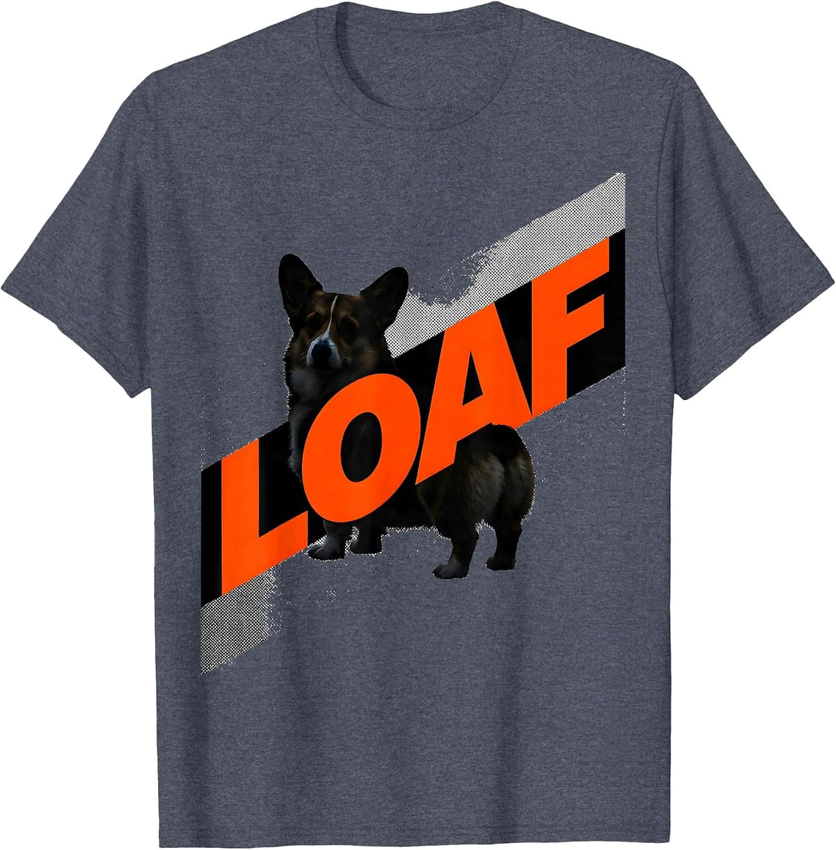 Loaf Funny Corgi Dog Lover Corgi Owner Humor T-Shirt - Heather Blue