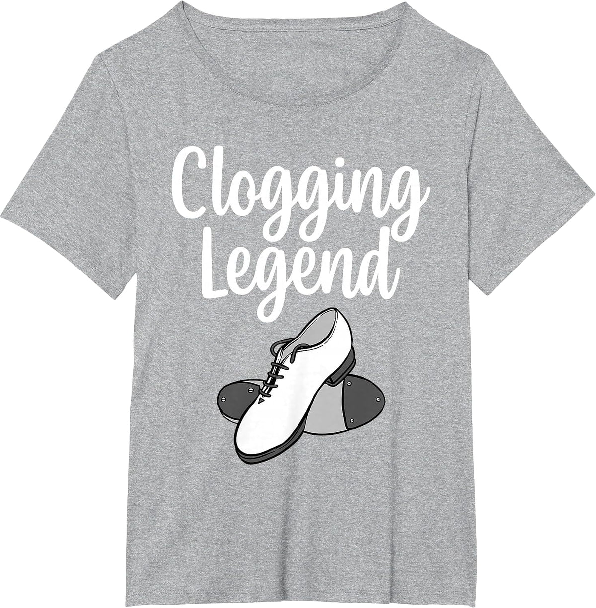 Cool Clogging Art for Men Women Girls Dancing Clogging Dance T-Shirt - Heather Grey