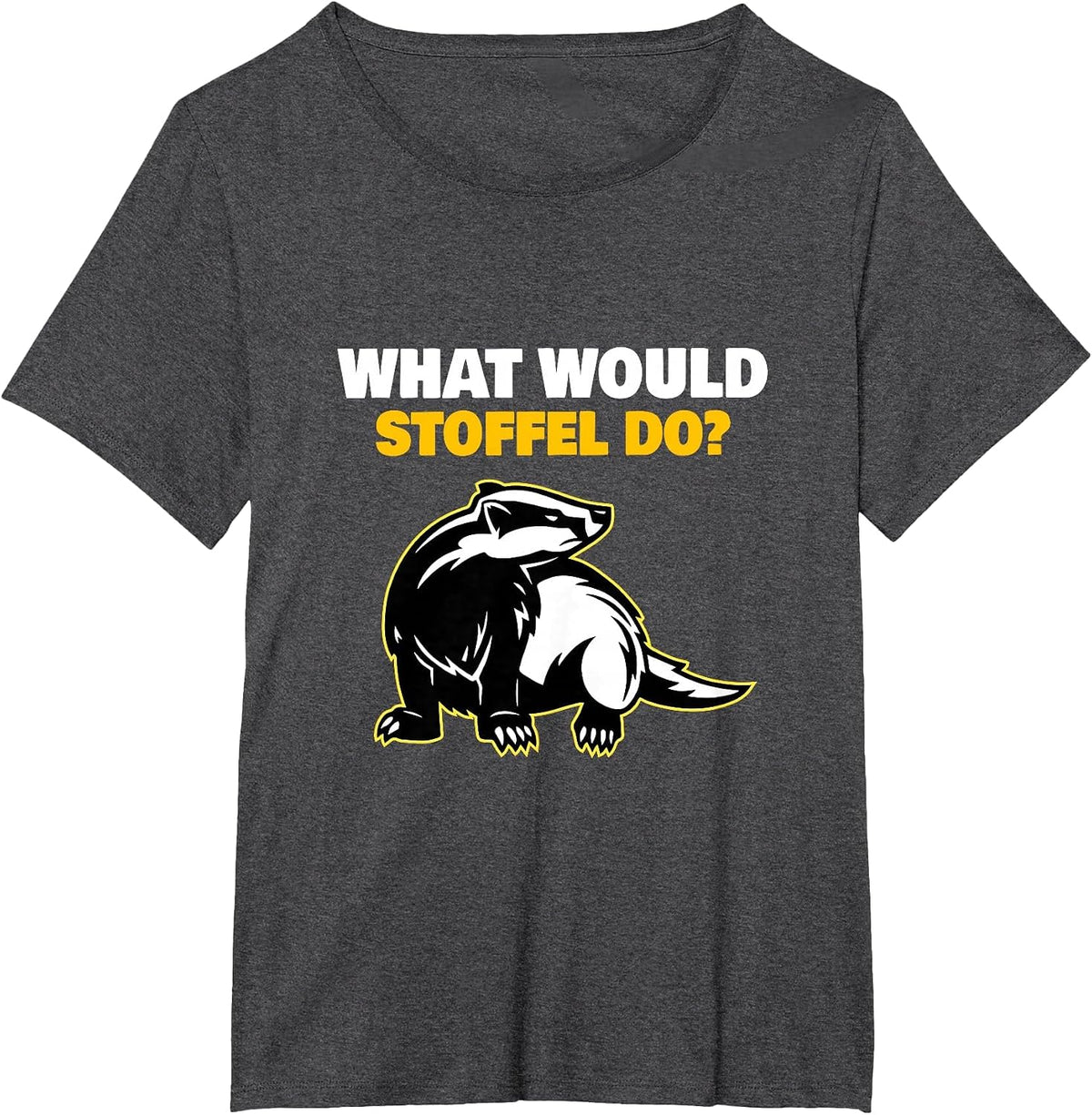 What Would Stoffel do? T-Shirt - Dark Heather Grey
