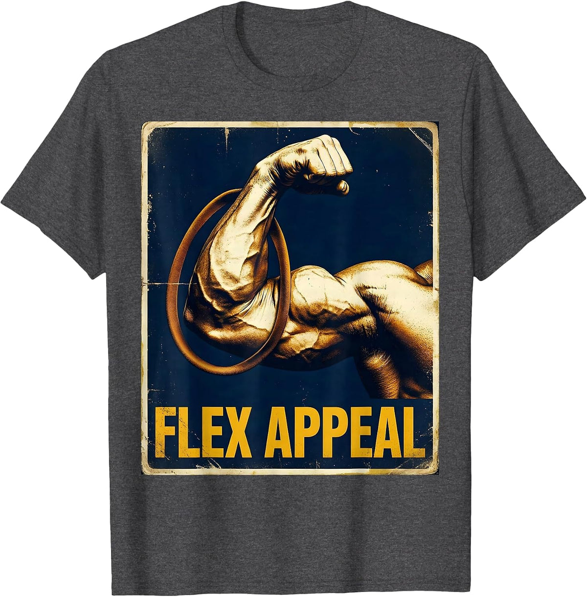Men's Flex Appeal Vintage Physical Therapist PT OT Gift T-Shirt - Dark Heather Grey