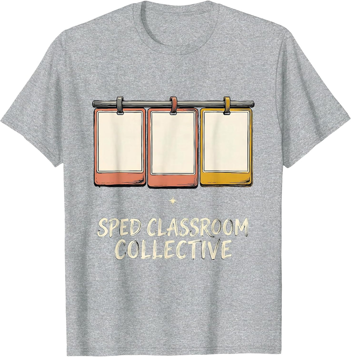Men's SPED Classroom Collective Sign Painter Teacher Aide Team T-Shirt - Heather Grey