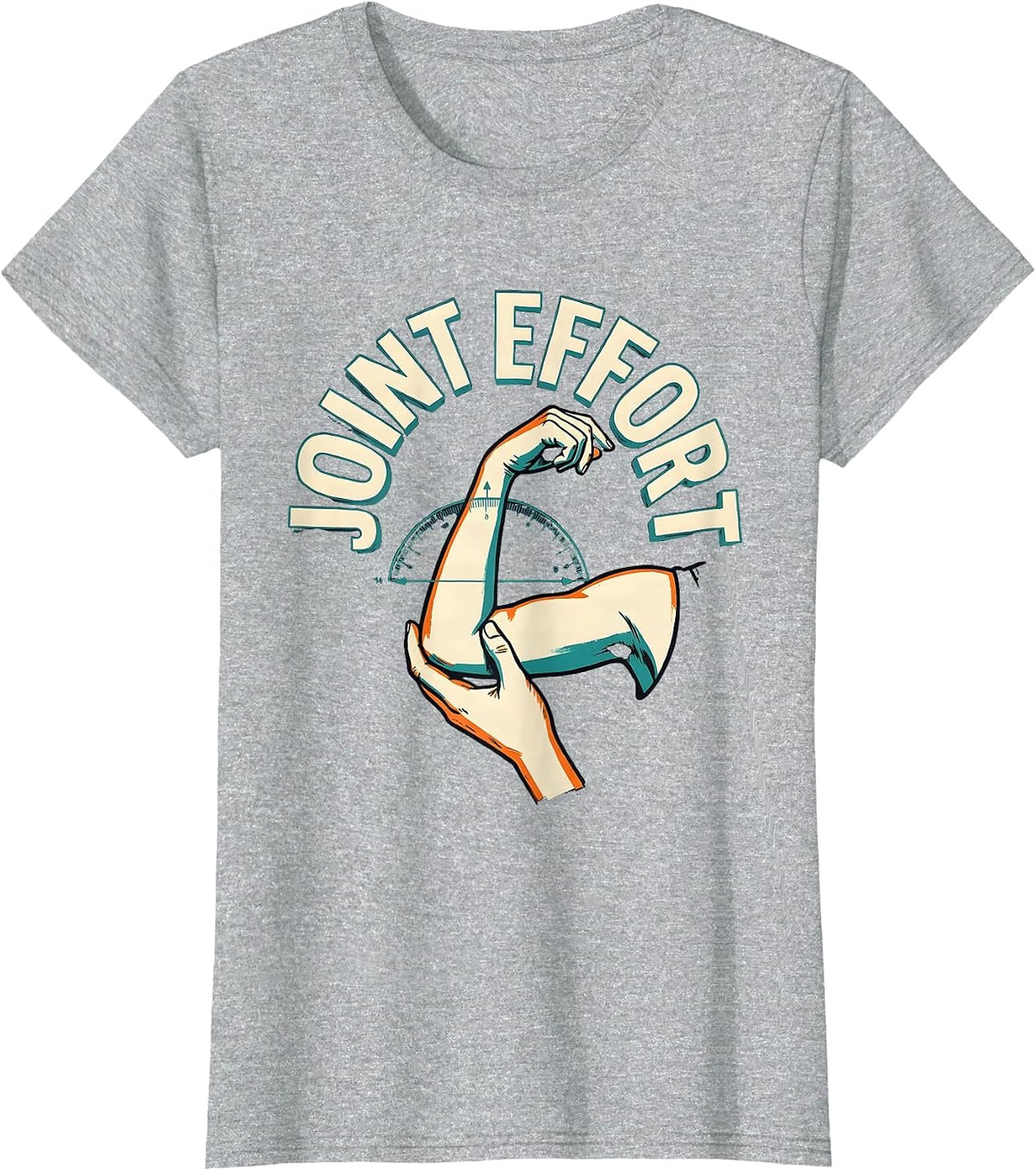 Joint Effort Funny Therapist Gift Physical Therapy Humor T-Shirt - Heather Grey