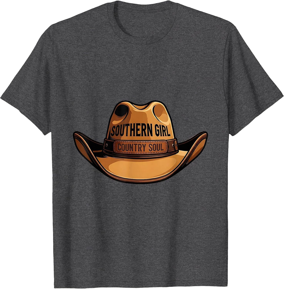 Southern Girl Country Soul Country Music Design T-Shirt - Dark Heather Grey