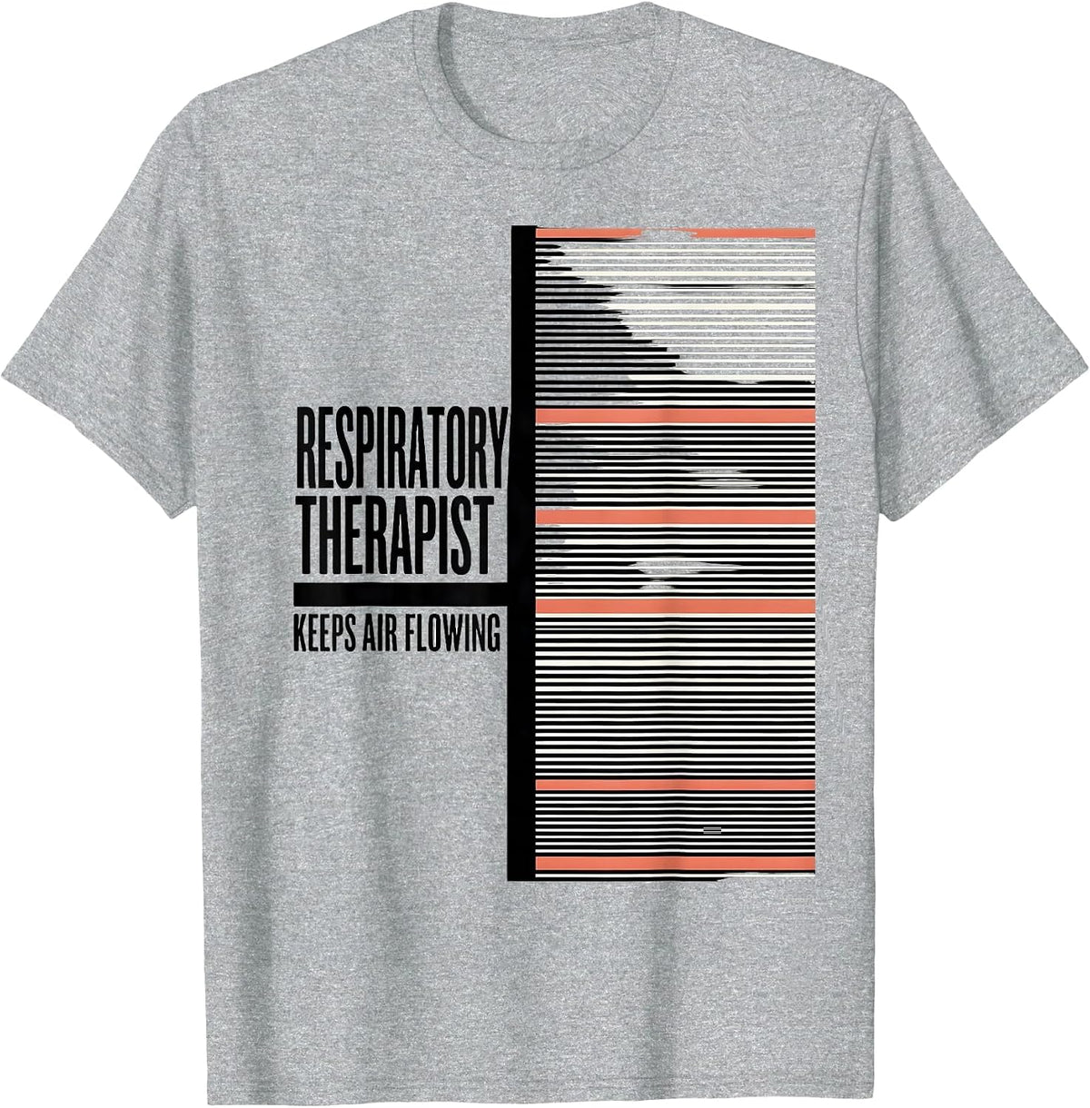 Men's Respiratory Therapist Keeps Air Flowing RT T-Shirt - Heather Grey