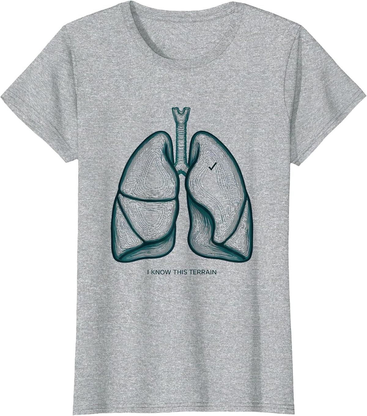 I Know This Terrain Funny Respiratory Therapist RT Care T-Shirt - Heather Grey