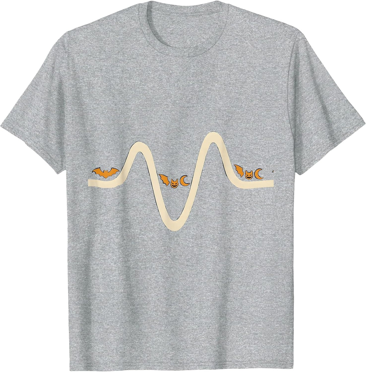 Men's Calm Waveform 911 Dispatcher Halloween Tribute T-Shirt - Heather Grey