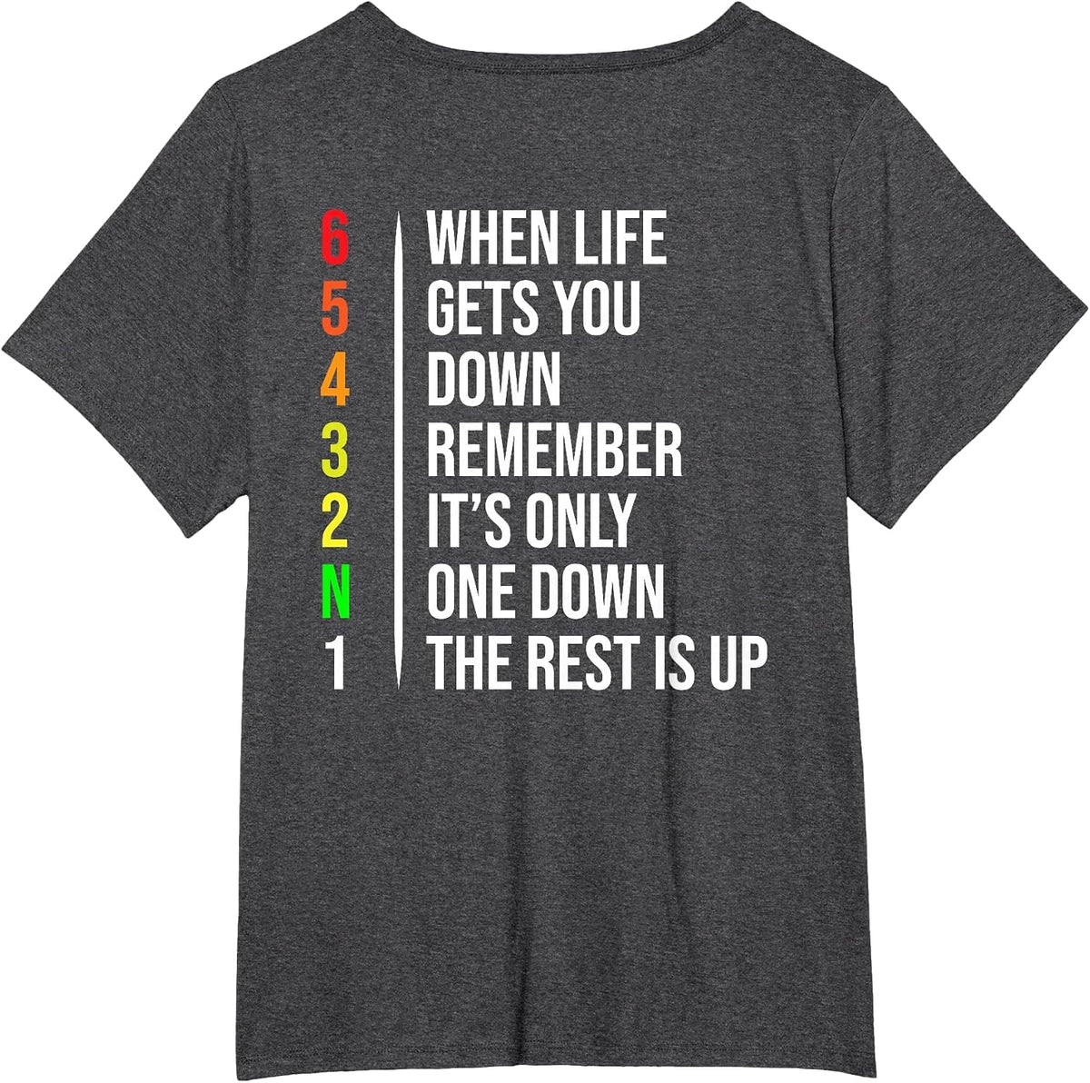 Motorbike Motorcycle Gears When Life Gets You Down T-Shirt - Dark Heather Grey