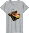 Country Girl Wild Heart Cowgirl Design T-Shirt - Heather Grey