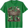 Men's Goat Hair Don't Care Funny Goat Lover Design T-Shirt - Kelly Green