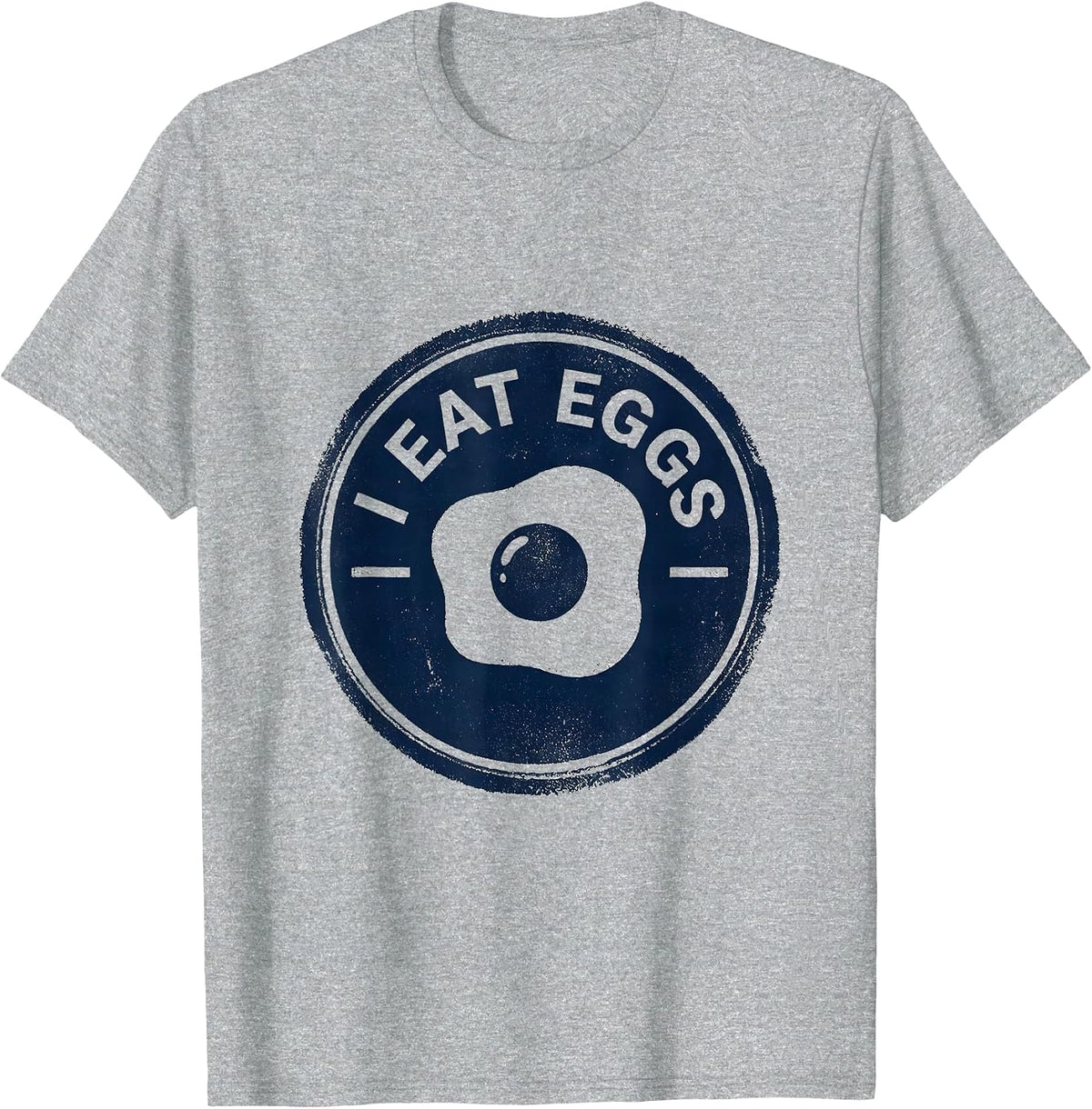 Men's I Eat Eggs Funny Food Novelty Humor T-Shirt - Heather Grey