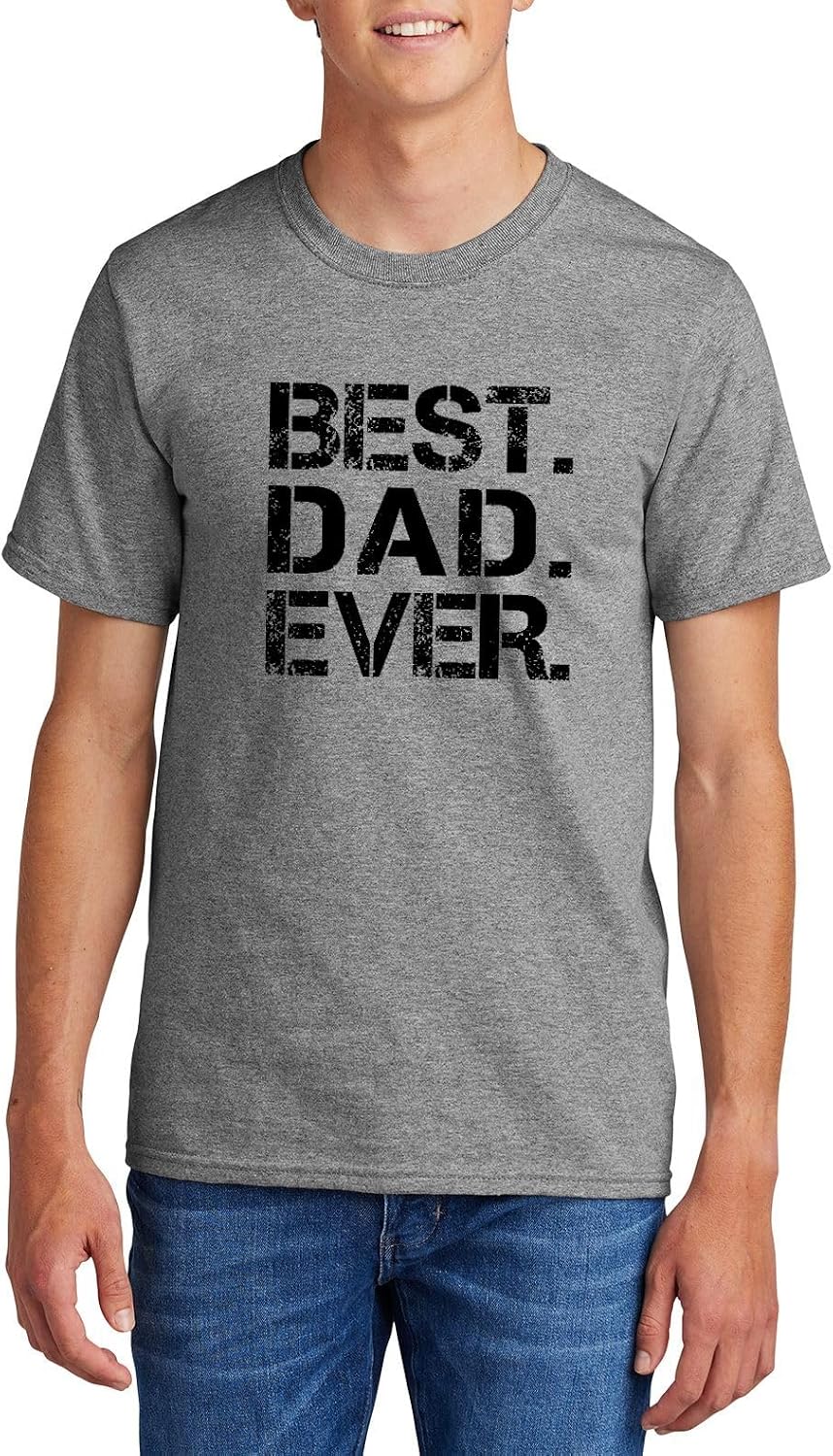 Comical Shirt Men's Best. Dad. Ever. Father's Day Shirt T-Shirt - Sport Grey