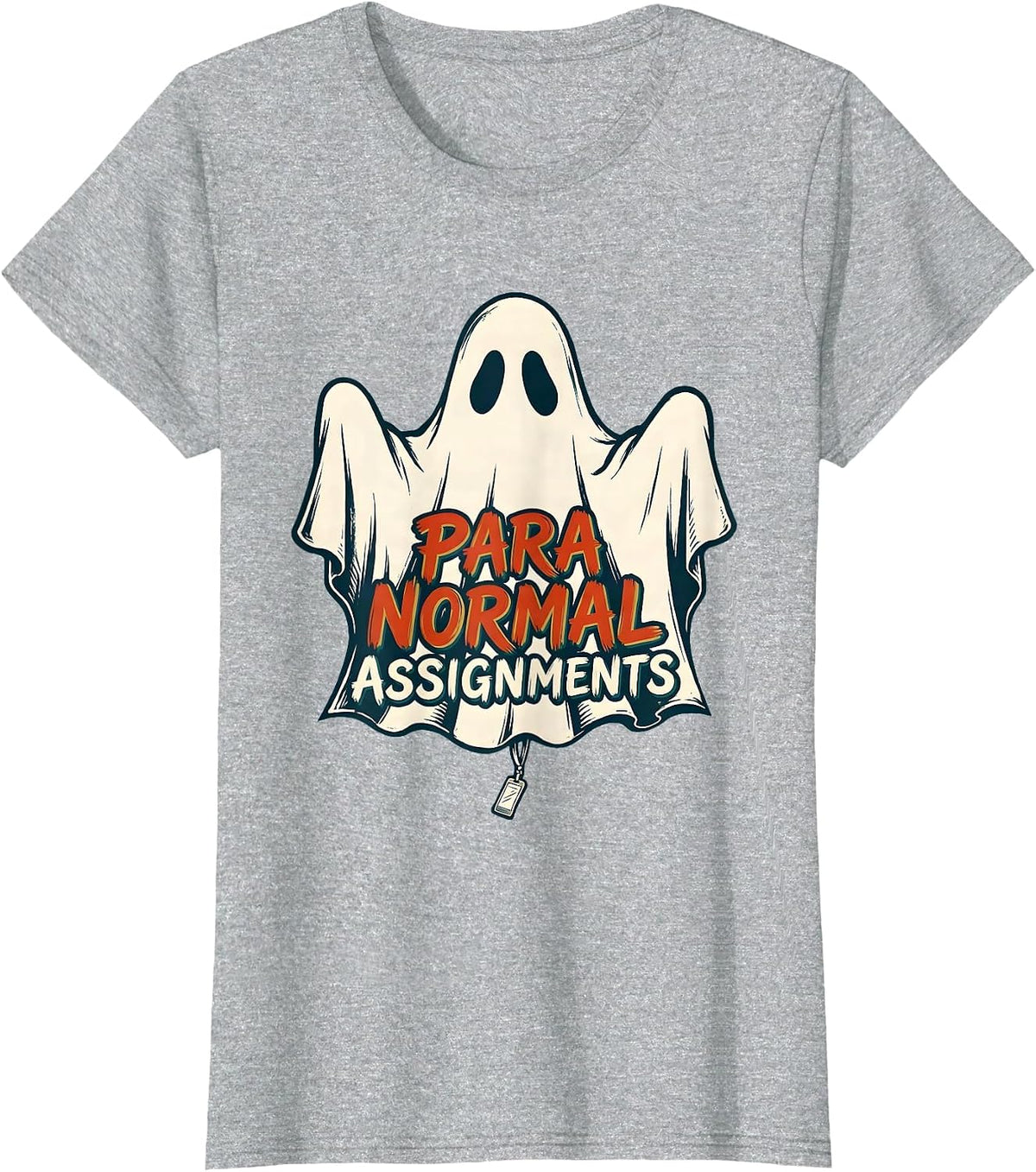 Women's Para Normal Assignments Ghost Paraeducator Halloween Sped T-Shirt - Heather Grey