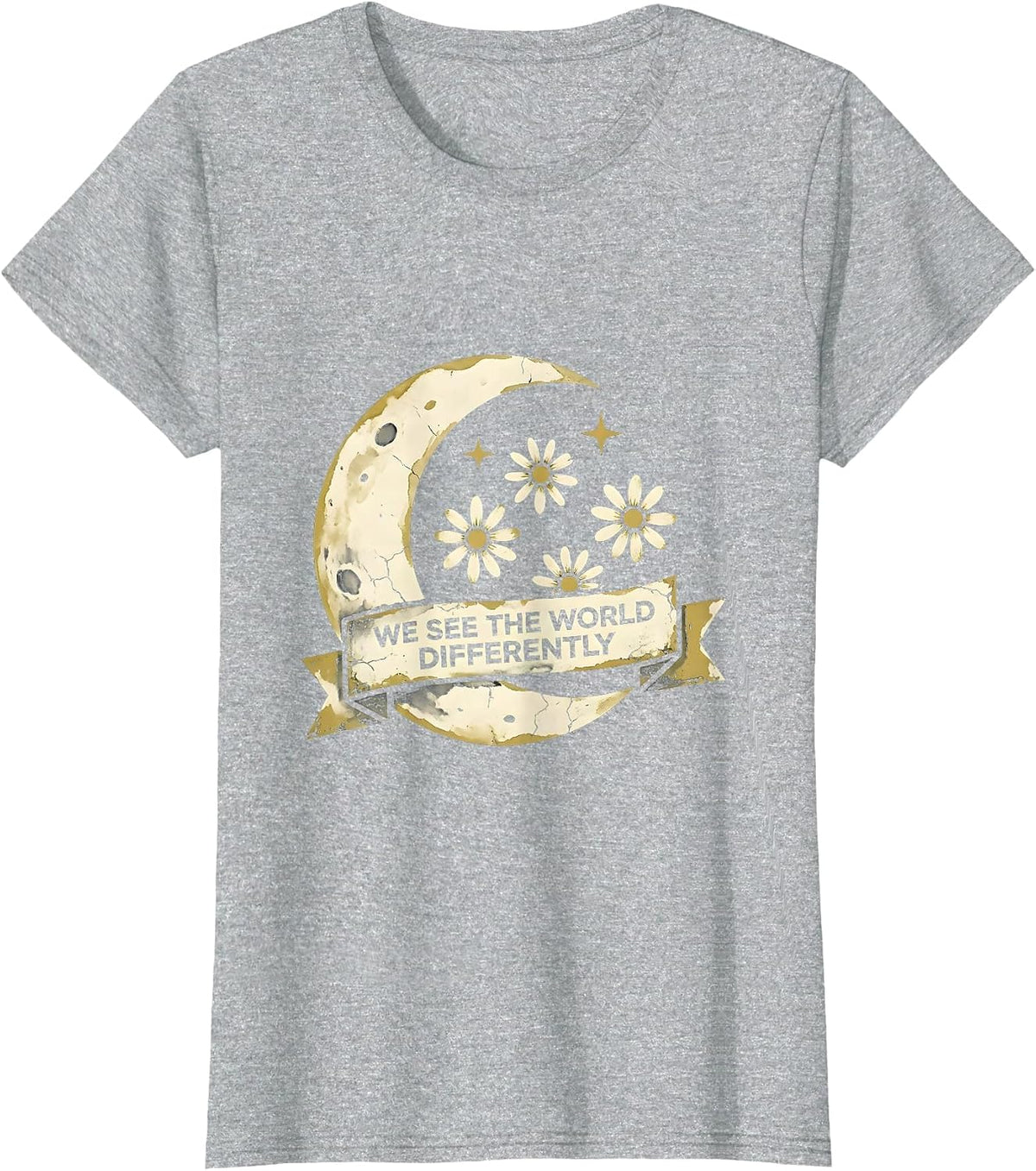 We See The World Differently Autism Awareness T-Shirt - Heather Grey