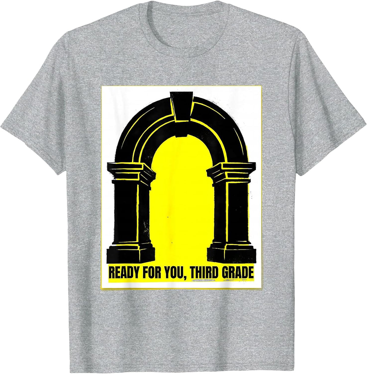 Men's Ready For You Third Grade Back to School Teacher Student T-Shirt - Heather Grey