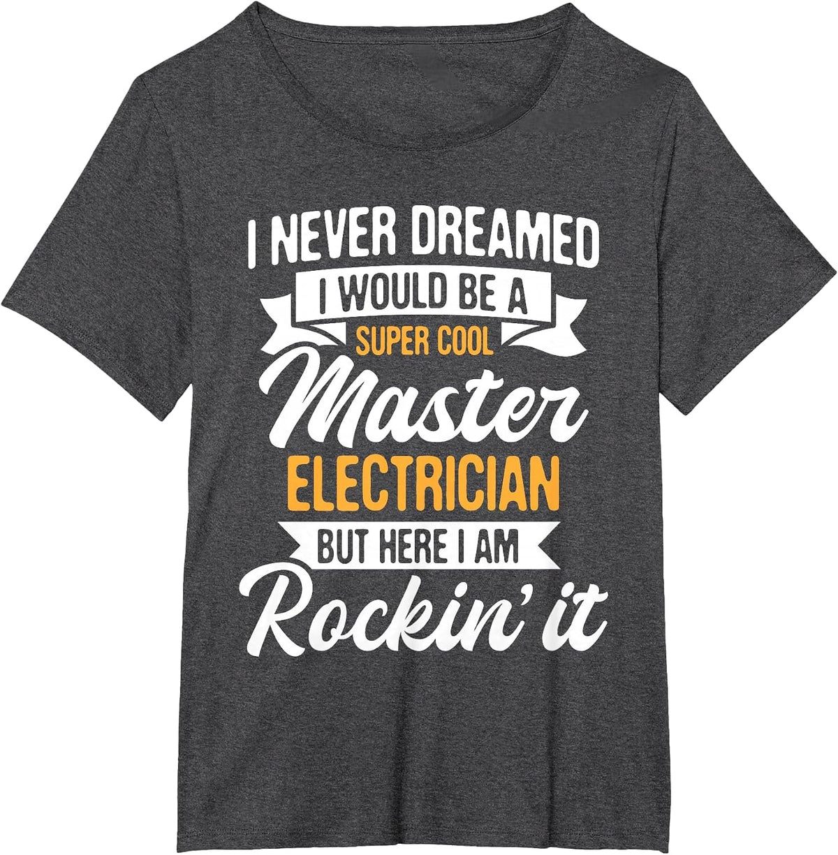 Cool Master Electrician - Electrical Worker Lineman T-Shirt - Dark Heather Grey