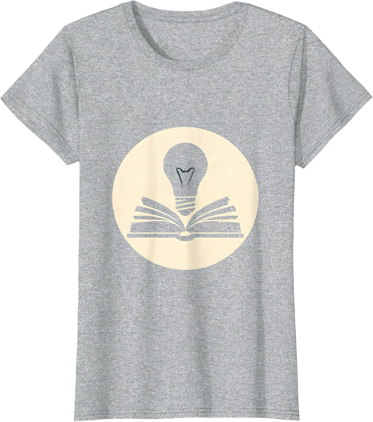Women's Sped Teacher Illuminated Book Graphic T-Shirt - Heather Grey