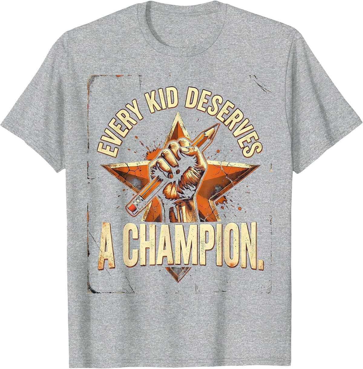 Men's Every Kid Deserves a Champion Sped Teacher T-Shirt - Heather Grey