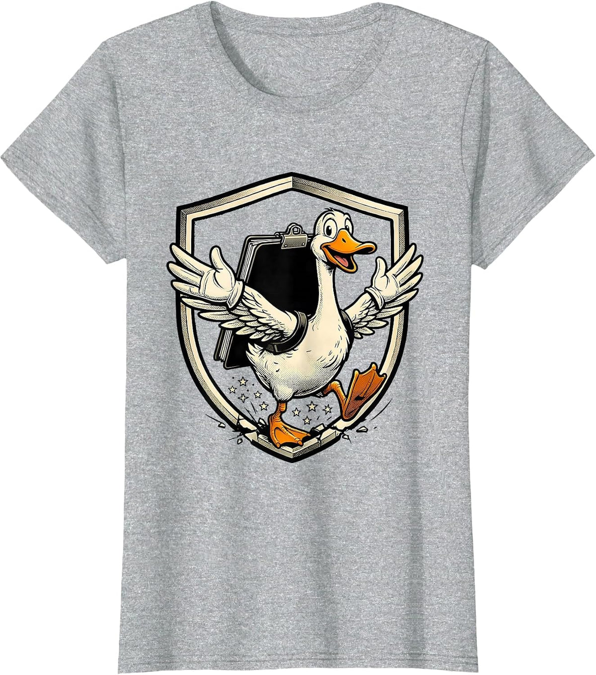 Silly Goose Retro Cartoon SPED Teacher Support Humor T-Shirt - Heather Grey
