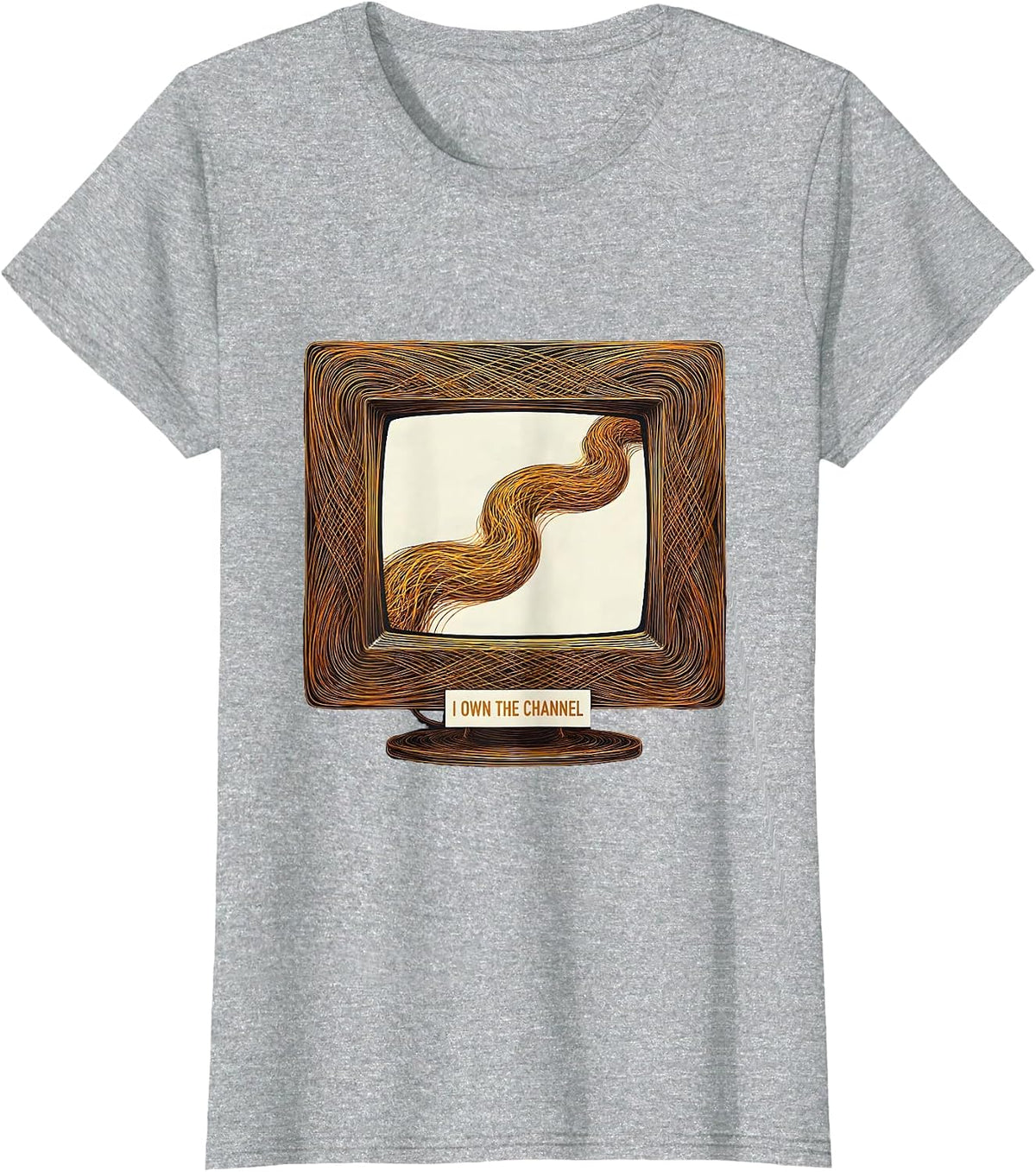 I Own The Channel Generative Plotter 911 Dispatcher Thin T-Shirt - Heather Grey
