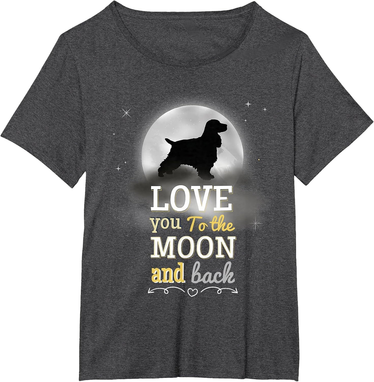 Cocker Spaniel Dog Breed T-Shirt - Dark Heather Grey