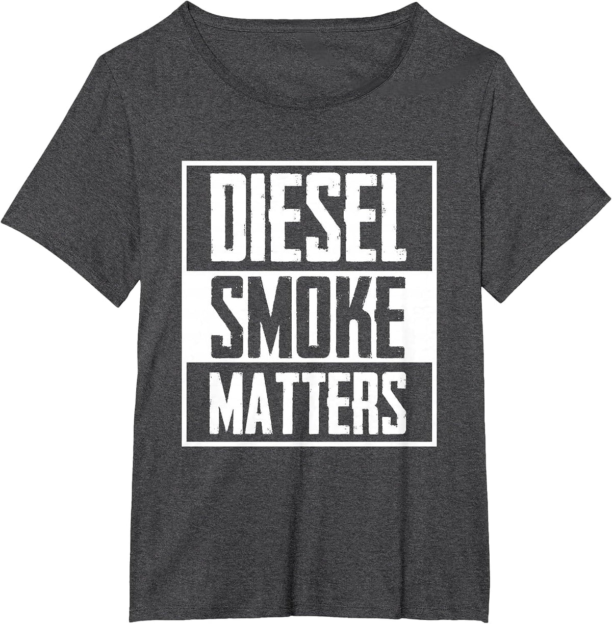 Diesel Smoke Matters Diesel Truck Roll Coal T-Shirt - Dark Heather Grey
