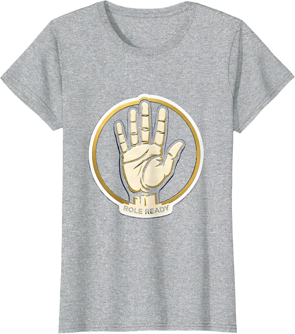Role Ready ASL Sign Language Deaf Awareness Teacher T-Shirt - Heather Grey