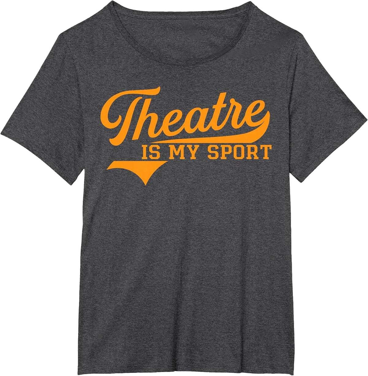 Theater is My Spot Funny Retro Vintage Theater Novelty T-Shirt - Dark Heather Grey