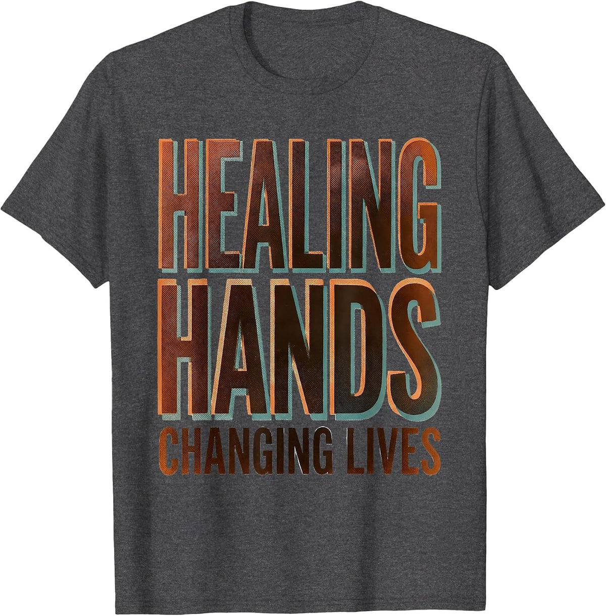 Healing Hands Changing Lives Occupational Therapy T-Shirt - Dark Heather Grey