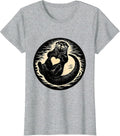 Back Floating Otter Silhouette Funny Animal Lover Humor T-Shirt, Women, Heather Grey, XX-Large - As Pictured