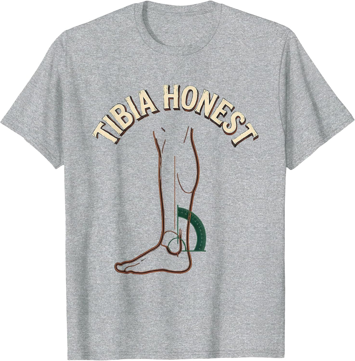 Men's Tibia Honest Vintage Funny Therapist Therapy Team Gift T-Shirt - Heather Grey