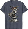 Yes I Keep More Goats Than I Intended Funny Goat Lover T-Shirt - Heather Blue