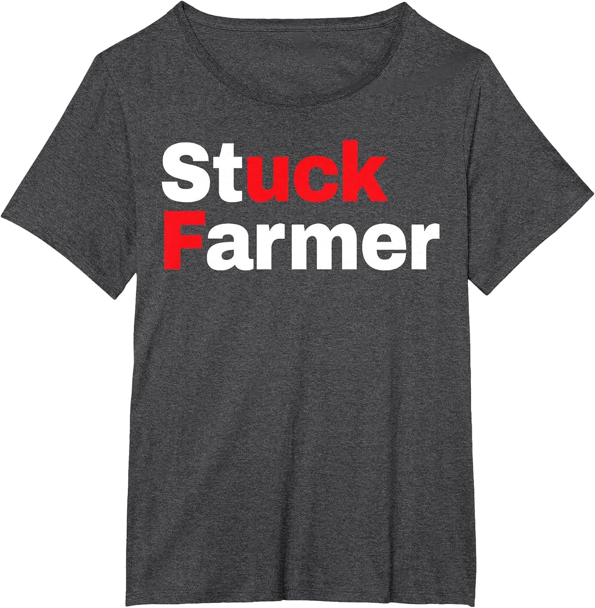 Stuck Farmer T-Shirt - Dark Heather Grey