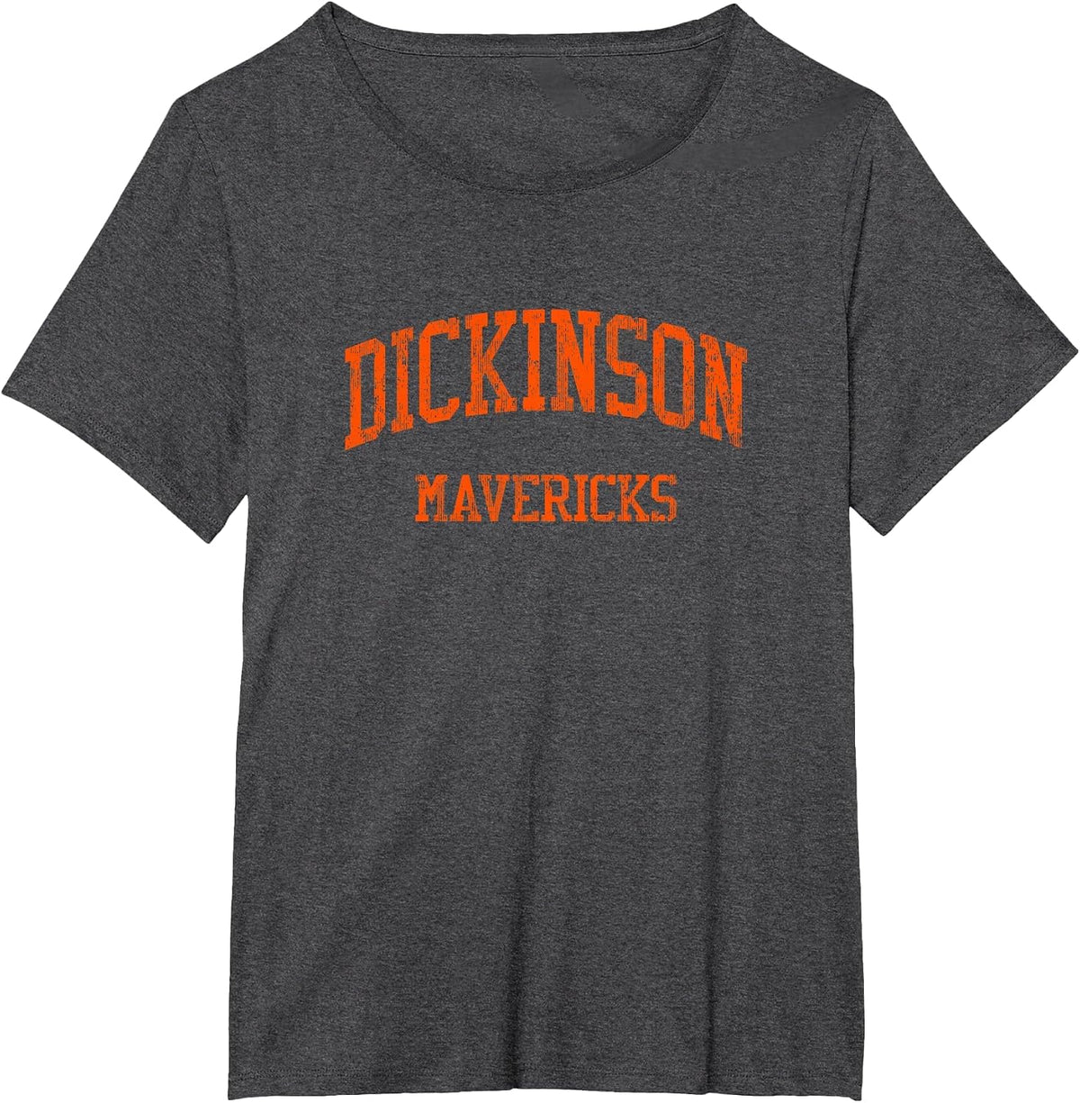 Dickinson High School HS Dickinson ND Vintage Sports T-Shirt - Dark Heather Grey