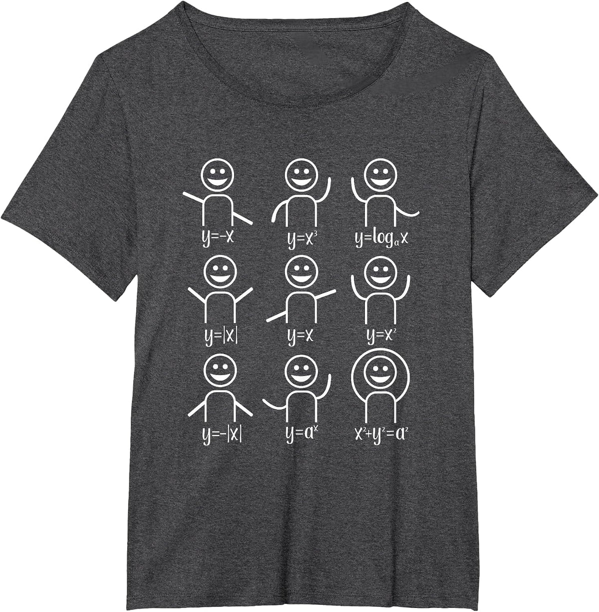Algebra Maths Dance Maths Teacher T-Shirt - Dark Heather Grey