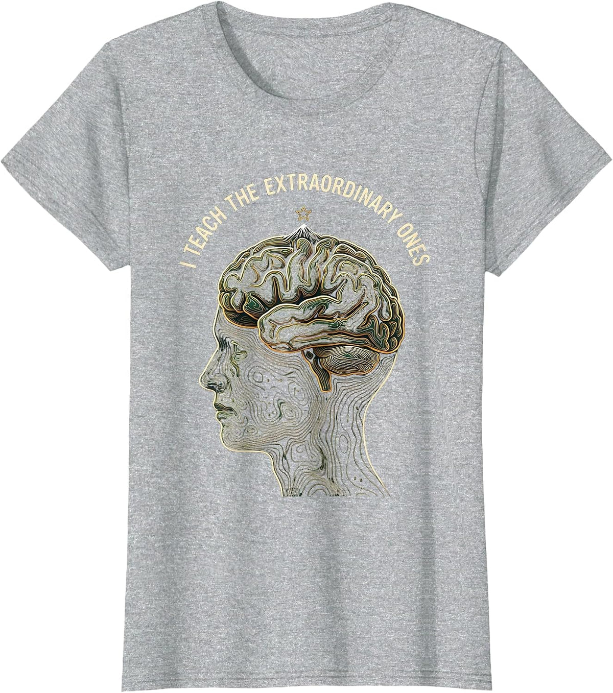 I Teach The Extraordinary Ones Sped Teacher T-Shirt - Heather Grey