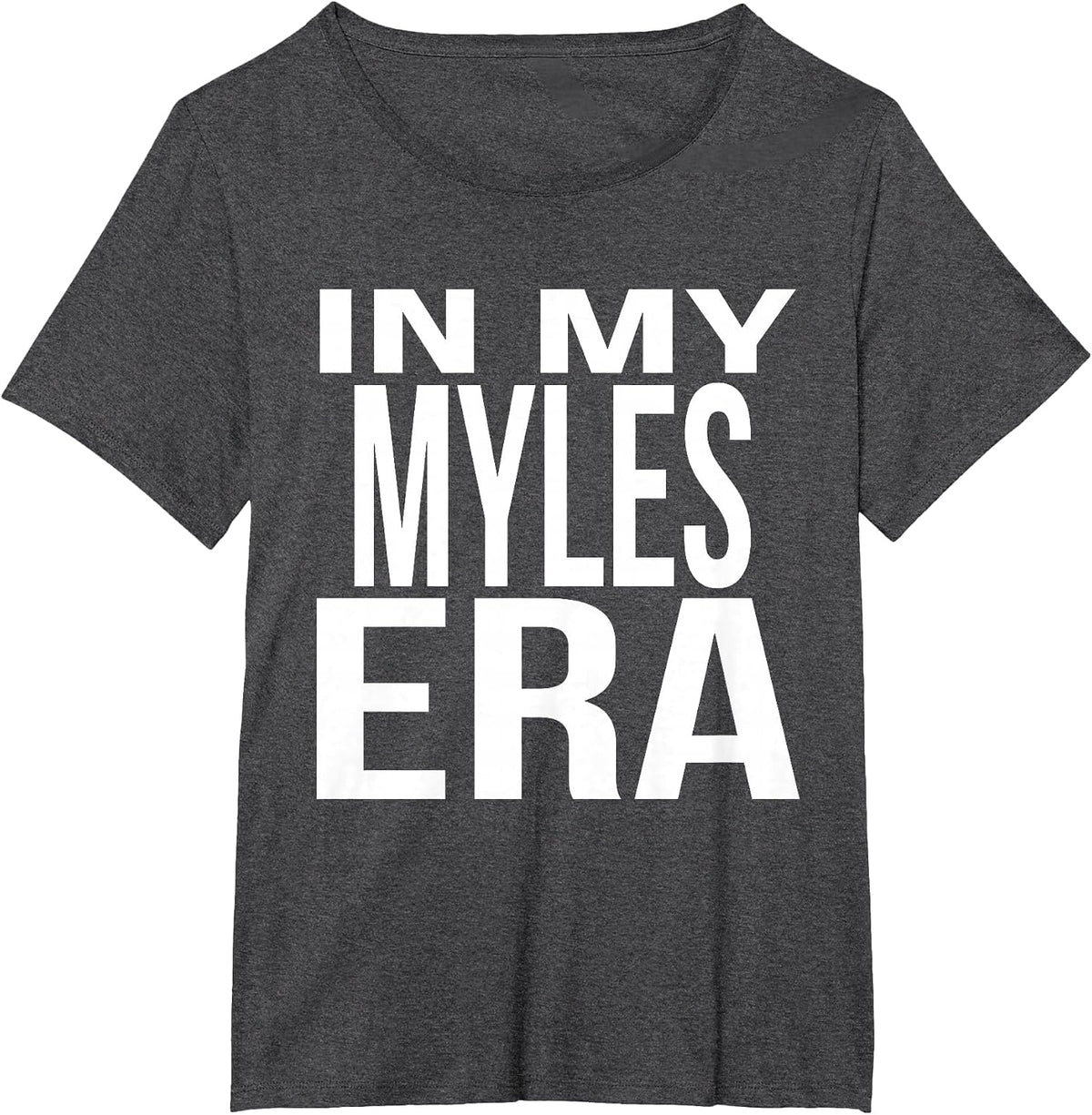 in My Myles Era Family Reunion Squad First Last Name T-Shirt - Dark Heather Grey