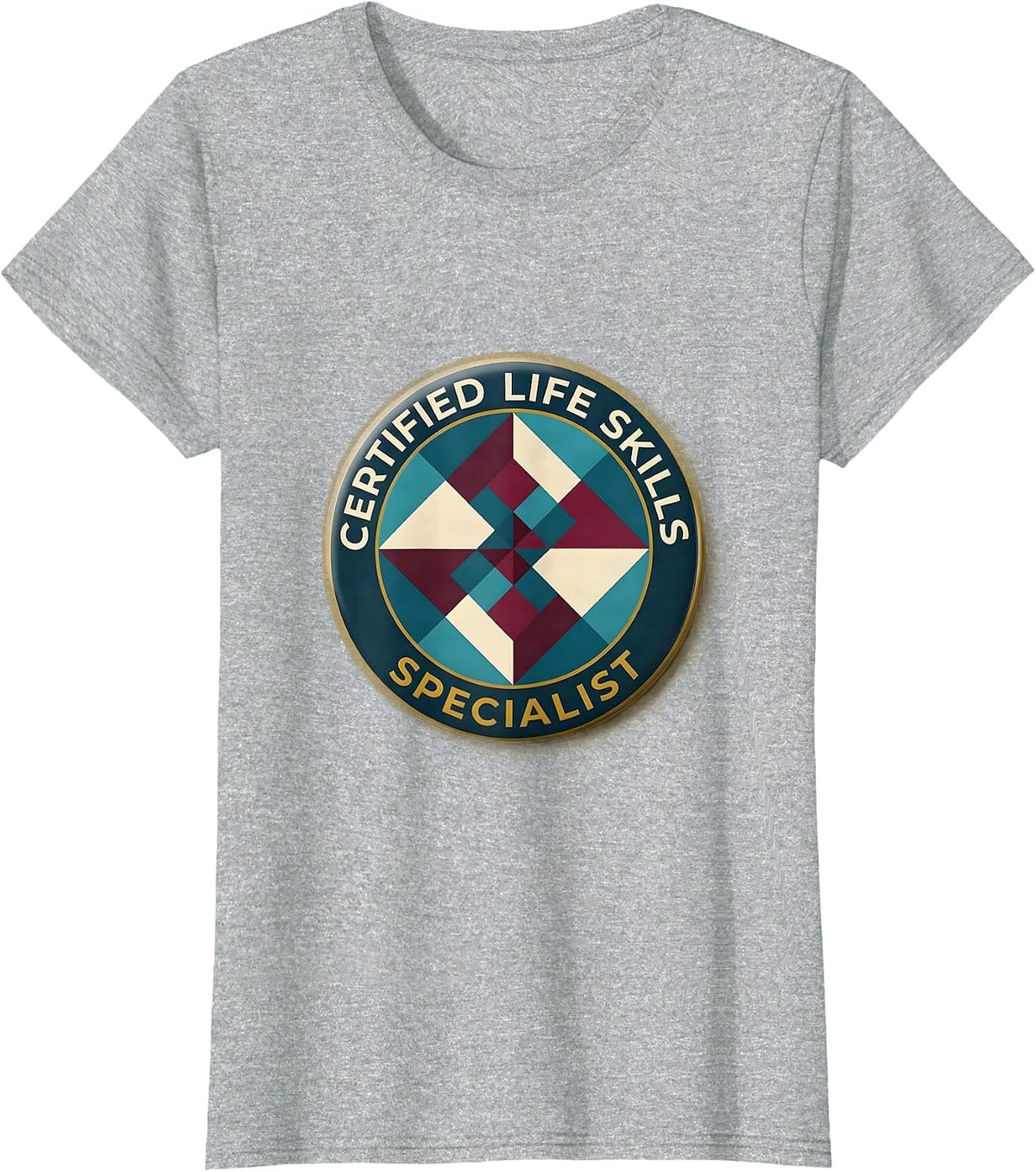 Certified Life Skills Specialist OT Design T-Shirt - Heather Grey