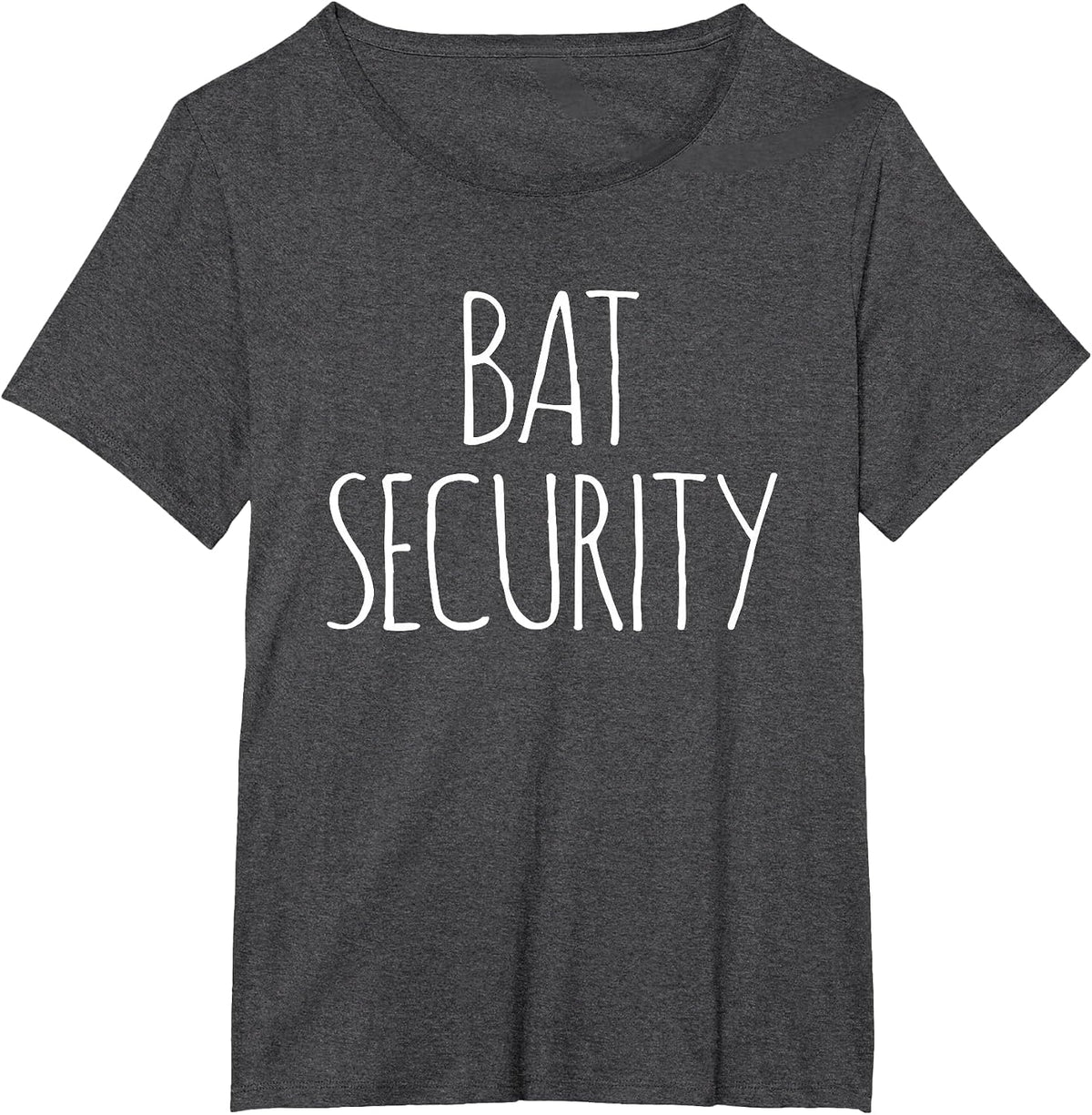Halloween Bat Security Costume Fancy Dress Family Women Men T-Shirt - Dark Heather Grey