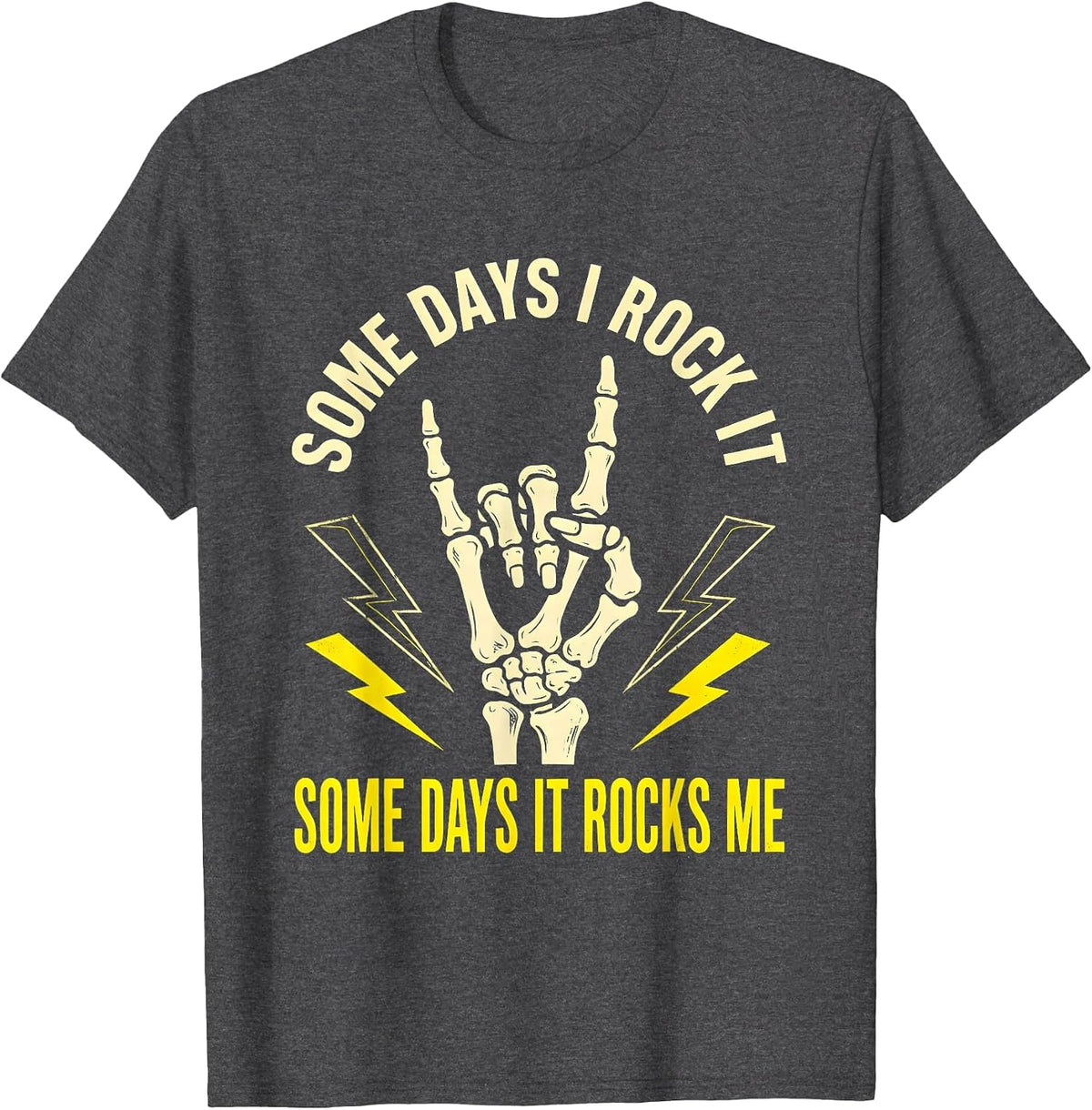 Men's Some Days I Rock It Some Days It Rocks Me Sped Squad T-Shirt - Dark Heather Grey