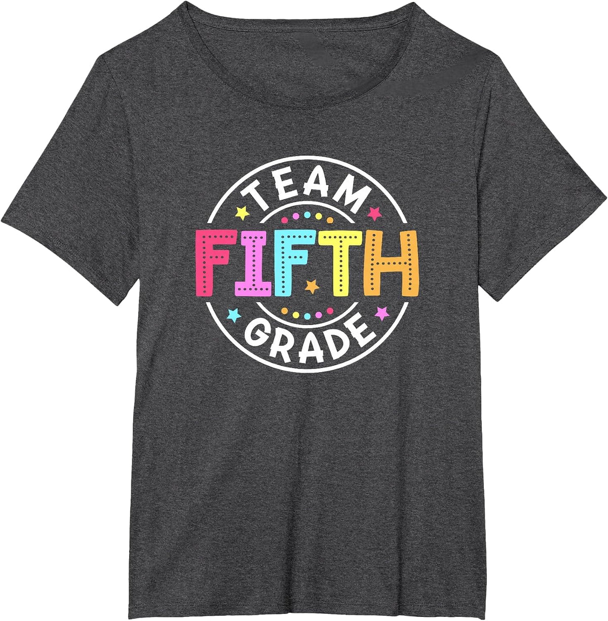 Team Fifth Grade Teacher Back to School 5th Grade Squad Kids T-Shirt - Dark Heather Grey