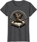 Women's Cowboy Boots on a Pillow Western Graphic Tee T-Shirt - Dark Heather Grey