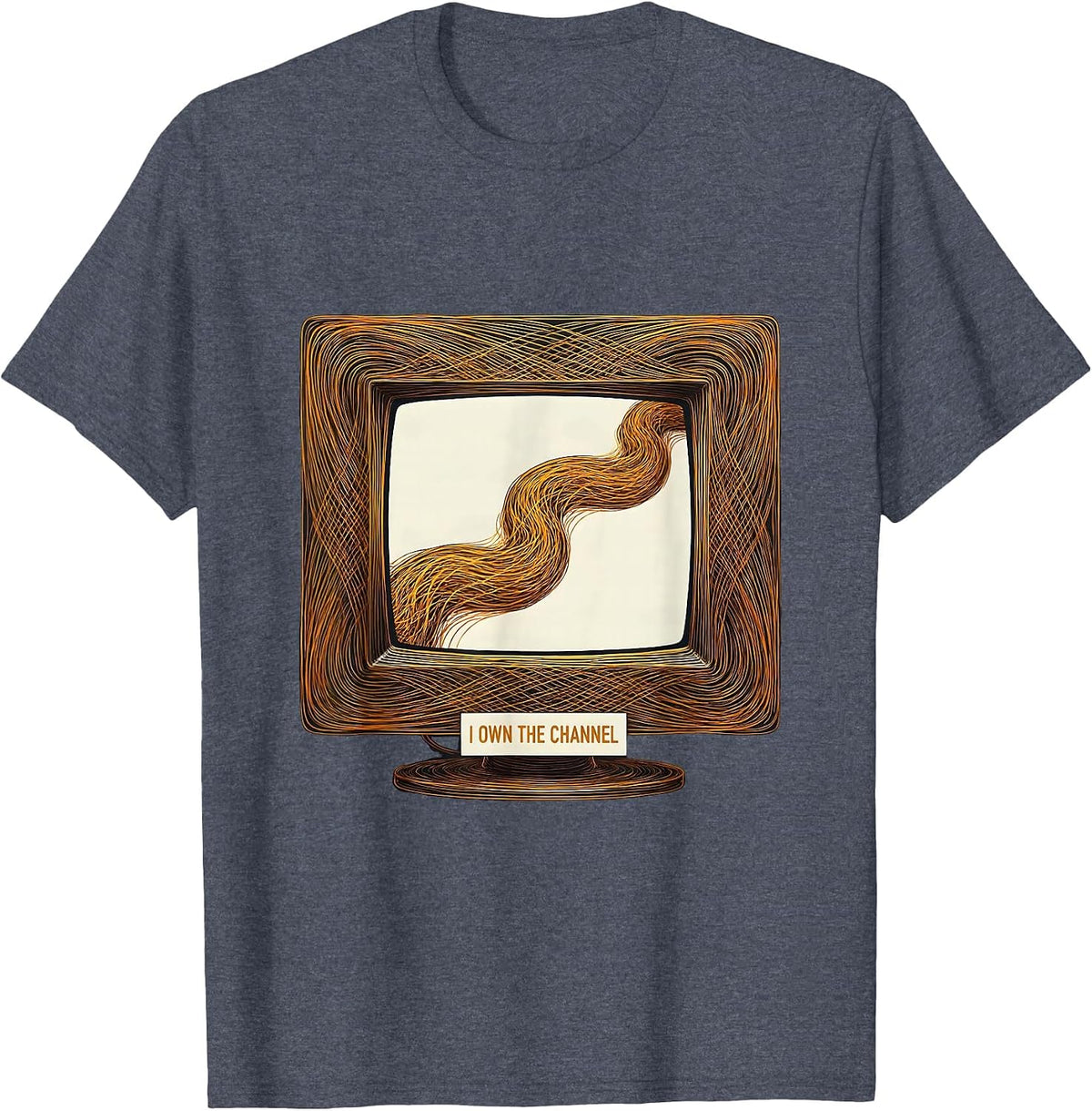 I Own The Channel Generative Plotter 911 Dispatcher Thin T-Shirt - Heather Blue