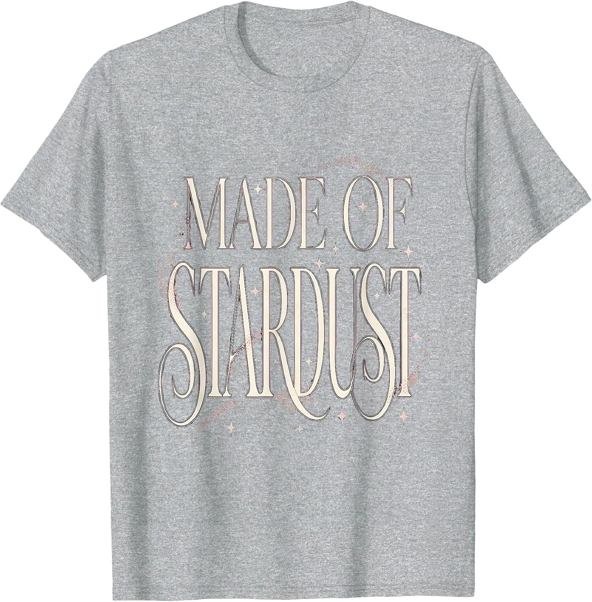 Men's Made of Stardust Cosmic Universe Design T-Shirt - Heather Grey