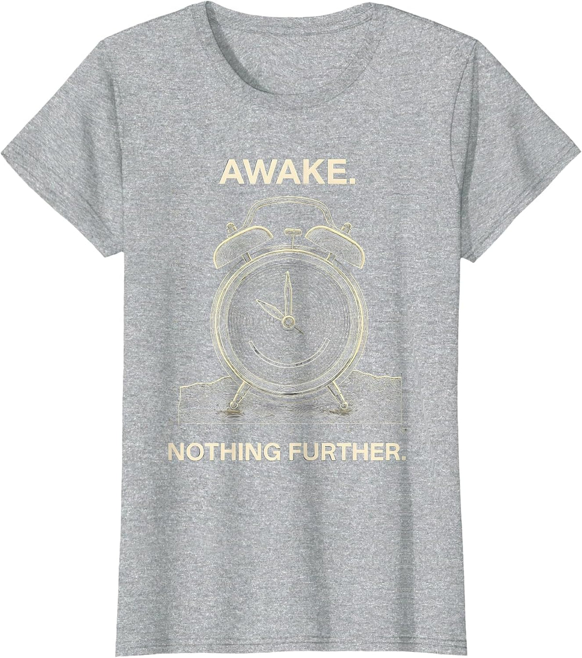 Awake Nothing Further Funny Sarcastic Privacy Humor T-Shirt - Heather Grey
