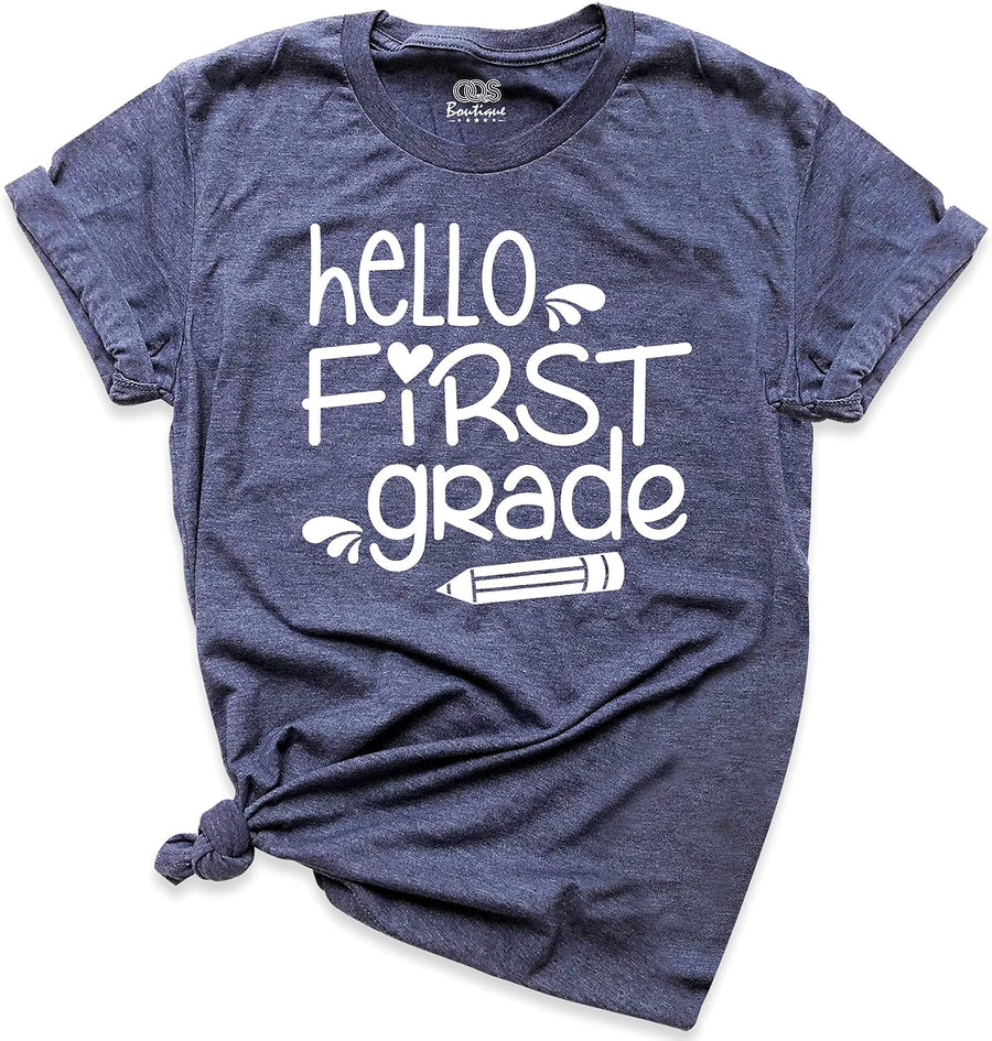 Hello All Grades Back to School T Shirts Pre K First Second Third Fourth Fifth Sixth Seventh Eight Short Sleeve Adult Youth