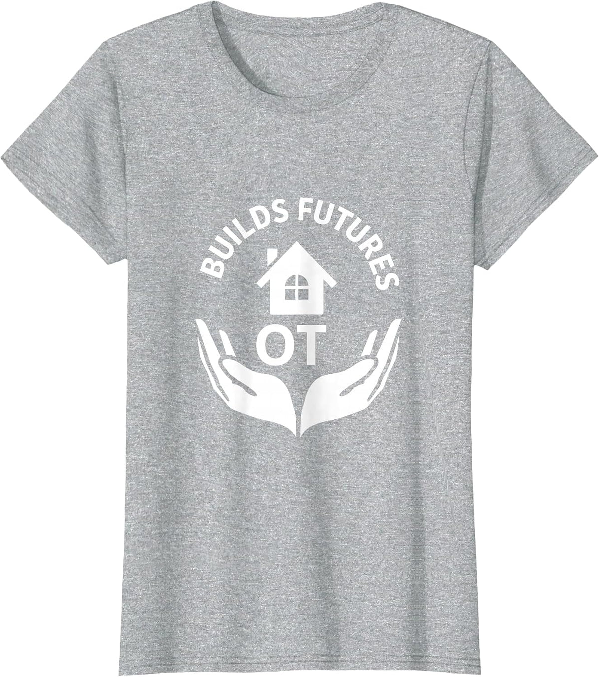 OT Builds Futures Occupational Therapy Design T-Shirt - Heather Grey