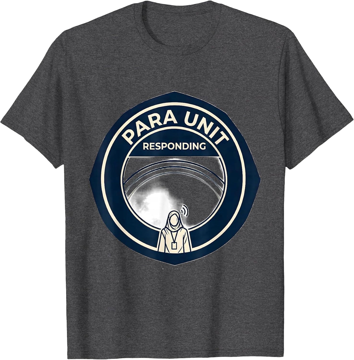 Men's Para Unit Responding Funny Para Normal Activities SPED T-Shirt - Dark Heather Grey
